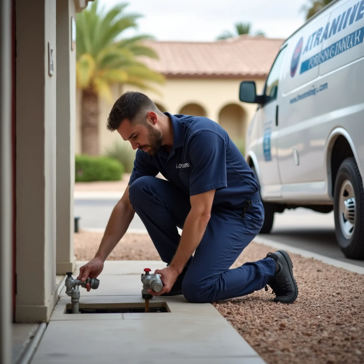 Wastewater backing up from a floor drain in an Avondale, AZ home